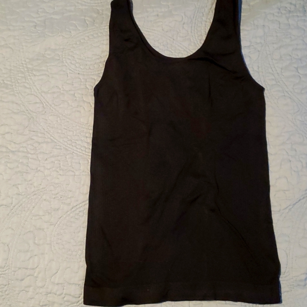 Pull-down seamless nursing tank